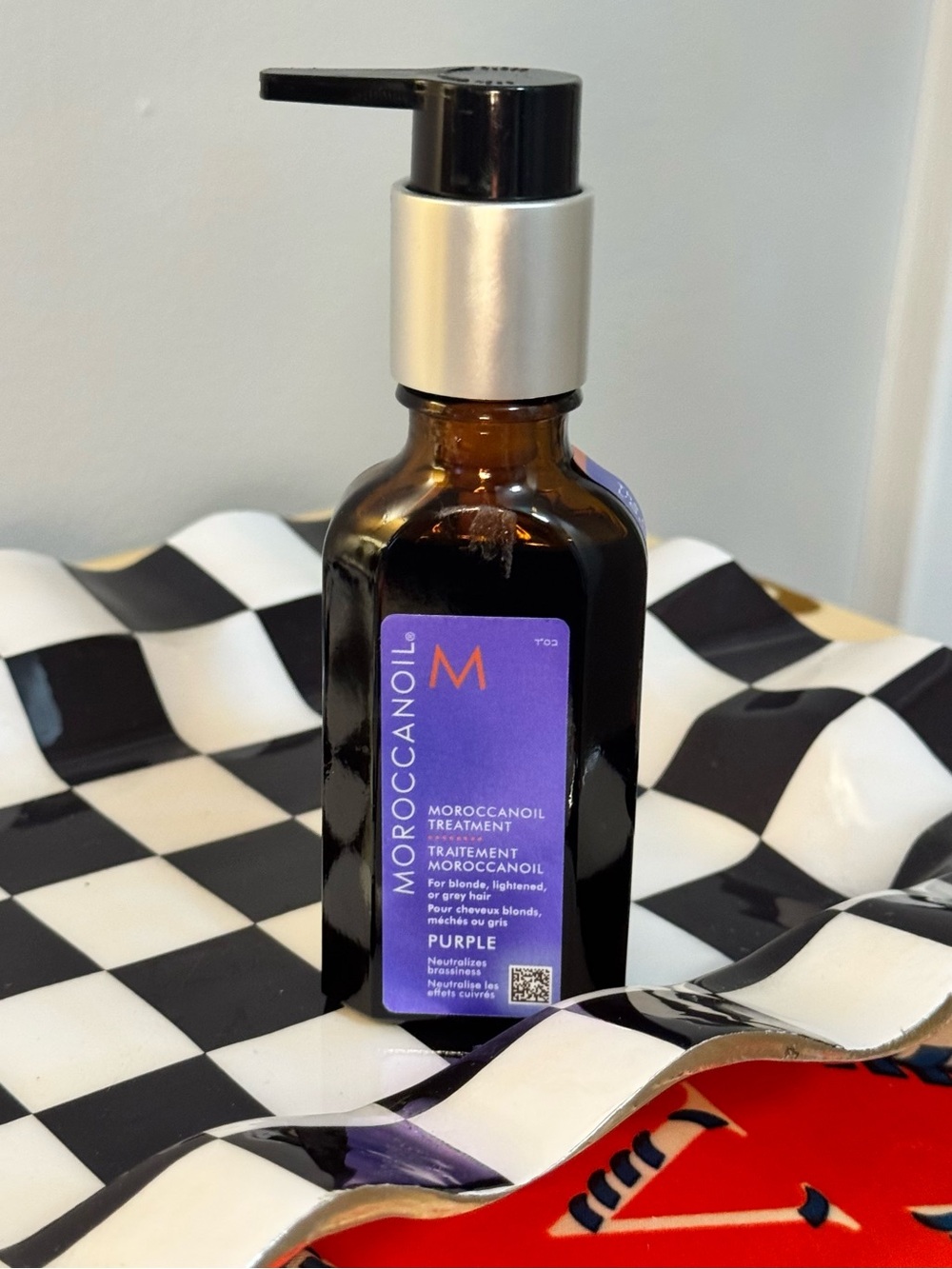 Moroccanoil Purple Treatment Bottle with Black Pump